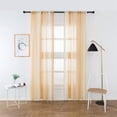 thumbnail image 2 of Cortinas de gasa de lino sintético con bolsillo para varilla, 100 x 200 cm, color 1 Color_1, 2 of 9