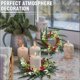 thumbnail image 5 of Adornos navideños, adornos para árboles de Navidad, mesa de comedor para el hogar, simulación de velas navideñas, copas, guirnaldas, decoración para fiestas, bodas, aniversarios, guirnaldas navideñas,, 5 of 6