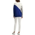 thumbnail image 2 of DKNY Womens Colorblocked Knit Sweater, Blue, Large, 2 of 2