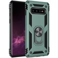 thumbnail image 1 of [PST] Samsung Galaxy S10 Kickstand Rotating Ring Case, Heavy Duty Hybrid Shock Absorption Rugged Hard Phone Case Cover with Ring Stand Fits Magnetic Car Mount, 1 of 4