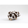 thumbnail image 6 of Home 2 Office Adorable Cow Traditional Fur Fabric & Wood Ottoman in Brown/White, 6 of 17