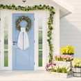thumbnail image 5 of Scalloped Edge Wreath Sash Bows, Long Tail Decorative Wreath Decorations, Farmhouse Rustic Front Door Indoor Outdoor Home Decor, Spring Summer Wedding Bridal Decorations, 5 of 6
