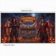 thumbnail image 3 of Scary Halloween Circus Character Show Garage Door Cover Large Backdrop for Home Exterior Halloween Festival Decor, 3 of 6