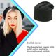thumbnail image 5 of Qarigey Beanie Hat Cómodo Casual Color sólido Gorros para adultos Gorras Turbante simple Mujeres Hombres Sombreros para la decoración del vestido Sombreros Negro Qarigey AP009244-05B, 5 of 6