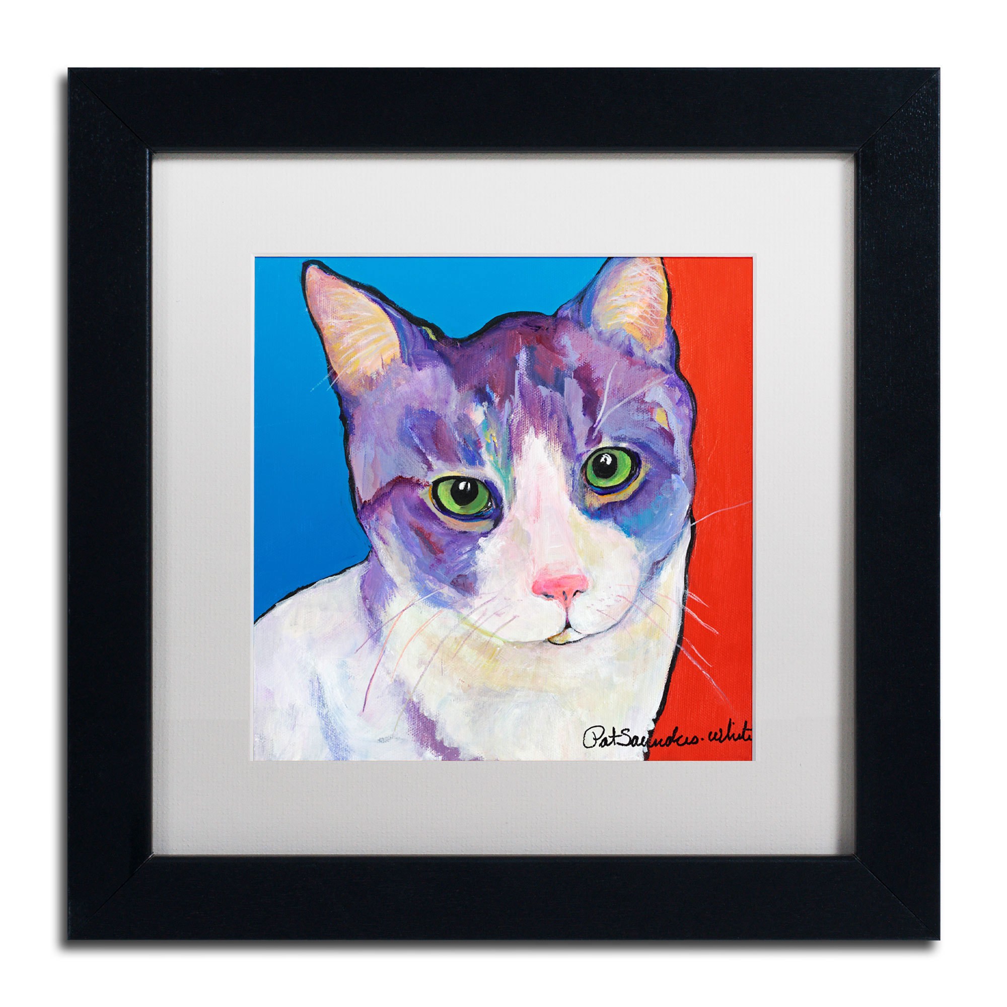 Trademark Fine Art "Nugget" Canvas Art by Pat Saunders-White, White Mat, Wood Frame