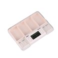 thumbnail image 1 of MasteelfCA 1PC Smart Electronic Reminding Pill Box Timed Reminder Pill Case Plastic Pill Storage Box Portable Medicine Box for Old People Use (White), 1 of 7