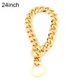 thumbnail image 2 of SPRING PARK Dog Choke Chain Collar Gold Cuban Link Dog Collar Stainless Steel Metal Slip Choker Collars Heavy Duty Chew Proof Walking, 2 of 7