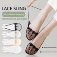 thumbnail image 6 of Invisible Lace Not Show Half Toe Socks With Slingback Breathable Cotton Liner Socks For Women Casual Shoe Hosiery, 6 of 9