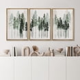 thumbnail image 3 of IDEA4WALL Framed Canvas Print Wall Art Set of 3 Pine Tree Watercolor Forest Nature Illustrations Artwork Fir Trees Modern Art Boho Decorative Colorful Chic for Rooms - Natural 24"x36"x3, 3 of 5