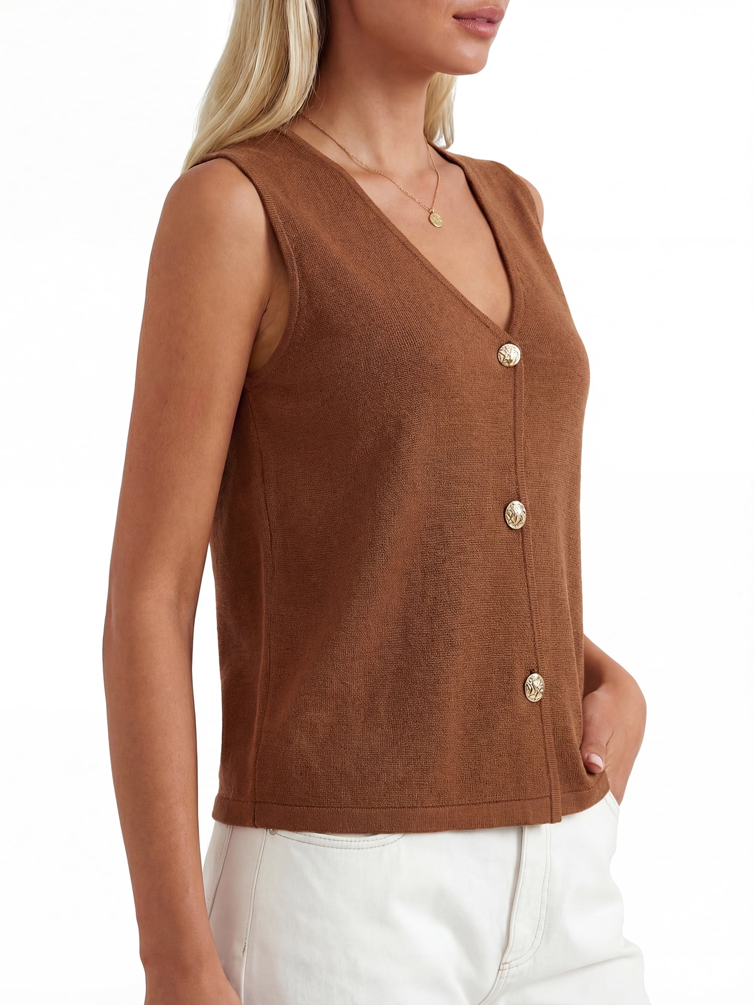 PRETTYGARDEN Women's Button Up Sweater Vest, Sizes S-XXL