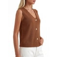 thumbnail image 3 of PRETTYGARDEN Women's Button Up Sweater Vest, Sizes S-XXL, 3 of 6