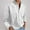 White-01, variant on LIBRCLO Mens T-Shirts Long Sleeve Button V-Neck Shirts Solid Color Casual Fashion Turndown Collar Opening And Closing Blouse
