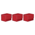 thumbnail image 2 of Vogacara Caja de almacenamiento de tarjetas comerciales Organizador portátil de gran capacidad Estuches para juegos Protectores Contenedor universal Rojo 3piezas Vogacara CBP255155, 2 of 6