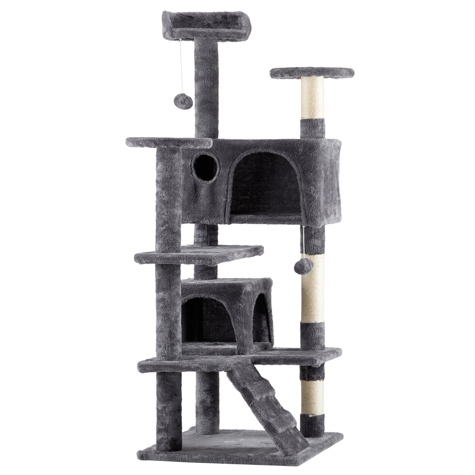 MEWOOFUN Door Mounted Cat Tree Tower - 4-Level Vertical Climber With Carpeted Planks For Indoor Cats, Space Saver