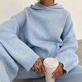 thumbnail image 4 of Traje de chándal de 2 piezas para mujer Traje de ocio de punto elástico Otoño Invierno Trajes femeninos Hugtrwg Para estrenar, 4 of 9
