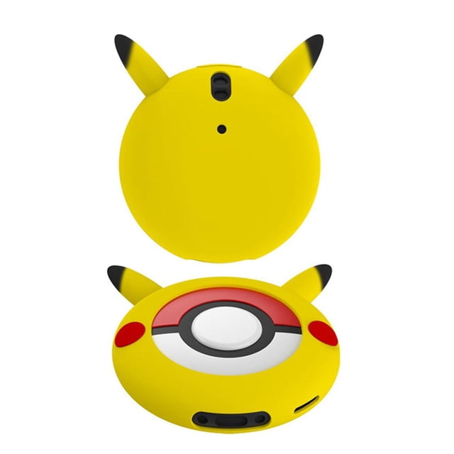 Estuche rígido de protección con dibujos animados de cuerda de mano para Pokemon GO Plus+ (Amarillo)