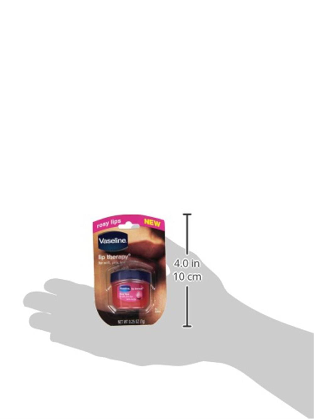 Pack of (12) Vaseline Lip Therapy Lip Balm Mini, Rosy, 0.25 oz