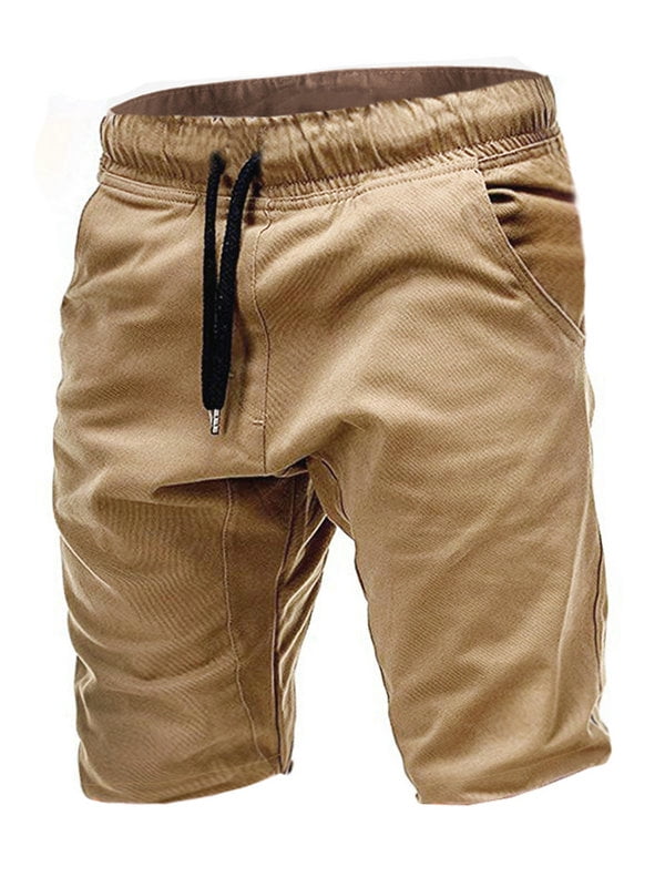 Trendmen Men's Drawstring Elastic Waist Solid Color Casual Sporty