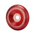 thumbnail image 1 of Muela abrasiva, Disco de tallado de amoladora , Muela de modelado de madera, Muela abrasiva de pulido de modelado de madera portátil para Rojo, 1 of 9