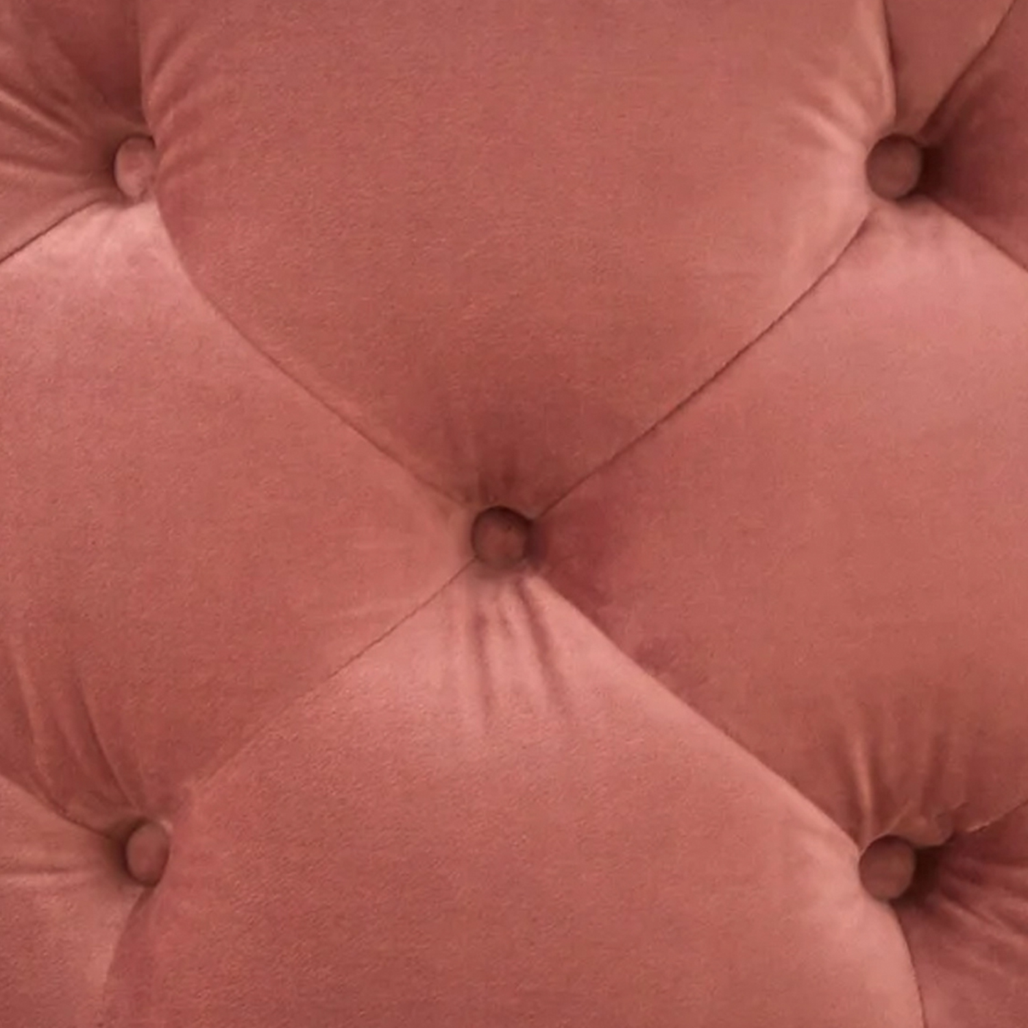 TMS Scopi Round Velvet Tufted Ottoman, Blush Pink