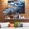 thumbnail image 3 of Beautiful Seascape under Cloudy Sky - Modern Seashore Canvas Art, 3 of 4