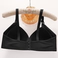 thumbnail image 4 of Dresfit Plus Size Bras for Women Wireless Bras 2026 No Underwire Push Up Bras Seamless Supportive Full Coverage Everyday Bras Black 38, 4 of 4