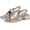 Silver, variant on 27 EDIT Naturalizer Women's Audra Toe Loop Block Heel Sandals Silver 6.5M
