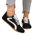 thumbnail image 6 of Sneakers for Women Casual Tennis Shoes Lace up Comfortable Women's Fashion Sneakers with Cushion Insole, Ideal for Walking, Travel, Workout, Daily Wear, 6 of 8