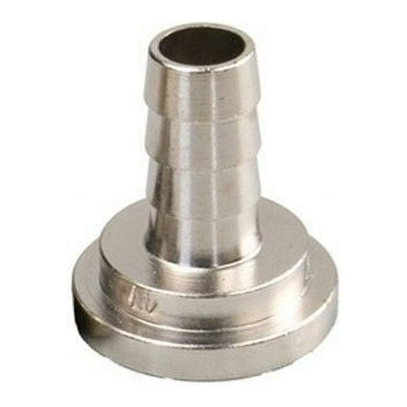 Beer Line Tail Piece 3/8" Barb x 5/16" ID, Chrome Finish for Draught (Draft) Beer Dispensing