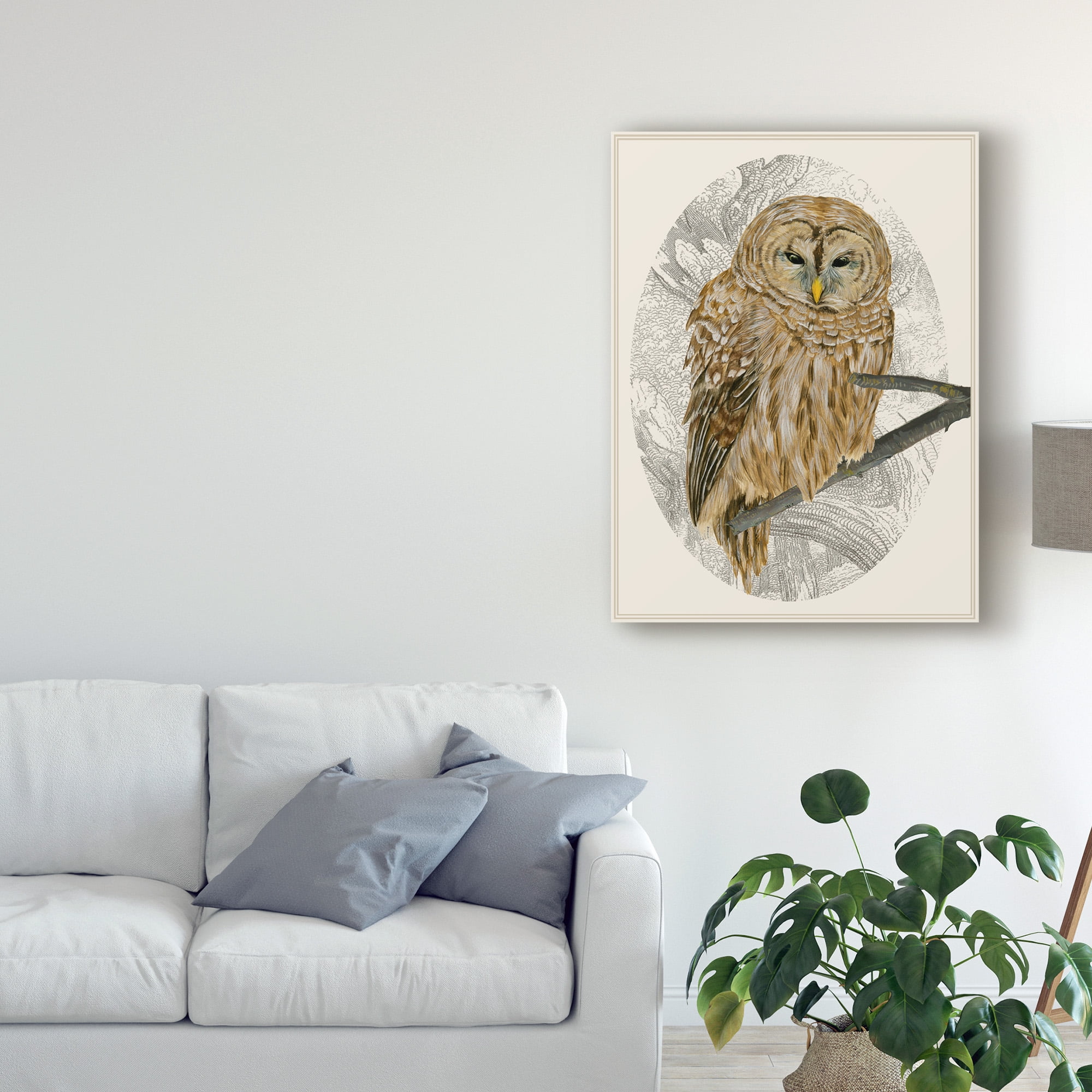Barred Owl I' Canvas Art by Melissa Wang
