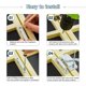 thumbnail image 5 of Paquete de 10 Cerraduras de Marco de Leva para Cerradura de Pestillo de Ventana de Doble Colgado Cerradura y Retenedor de Marco de Ventana de Vinilo de Seguridad Blanco Paquete de 10 Cerradu, 5 of 5