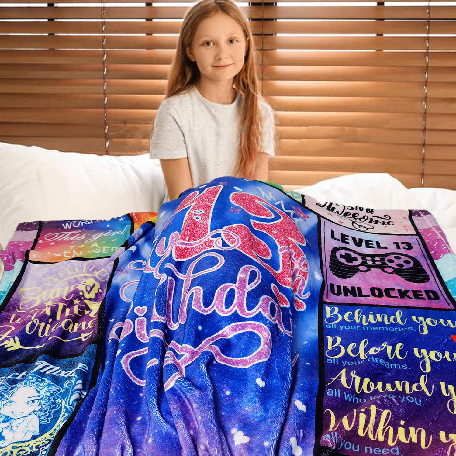  Kituzol 18th Birthday Gifts for Girls Blanket 50x60 - Gifts  for 18 Year Old Girl - Happy 18th Birthday Decorations for Girl - 18th  Birthday Gift Ideas Throw Blankets - Cool