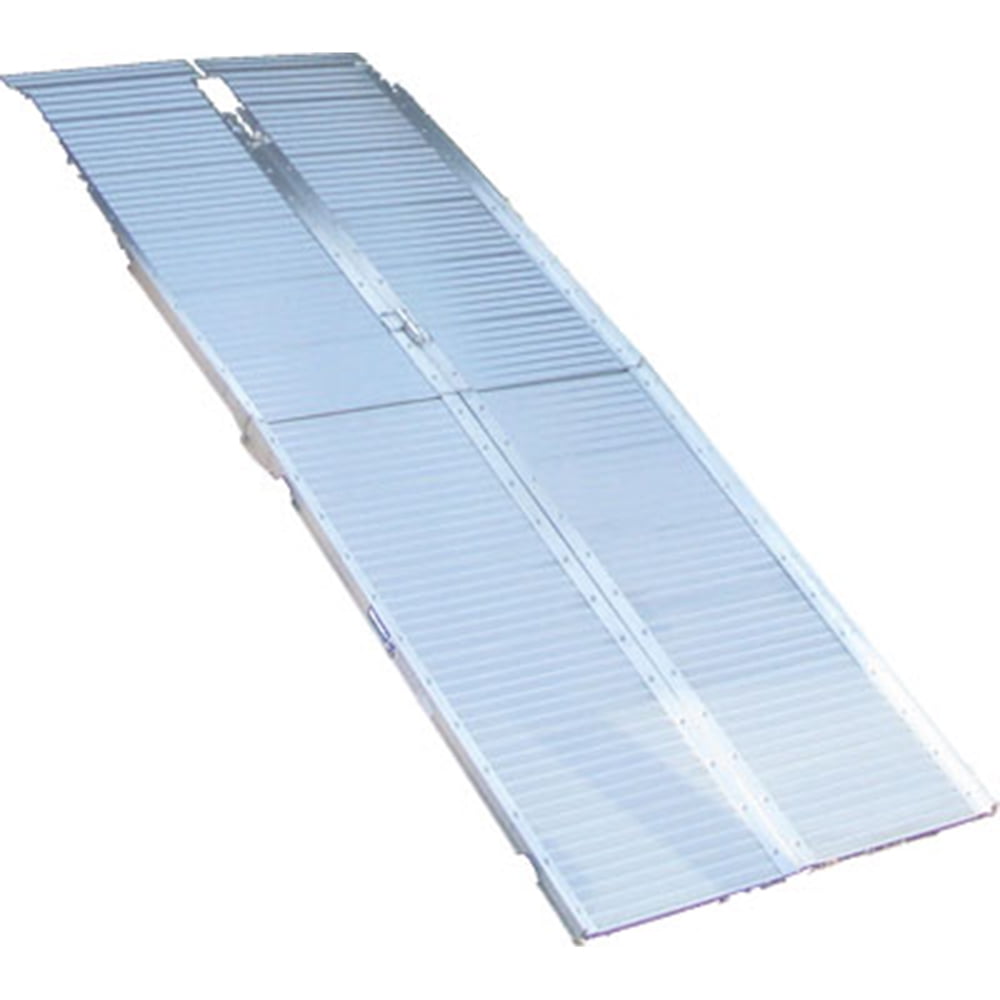 Motogroup 6 Foot Long Portable Folding Aluminum Wheelchair Ramp