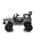 thumbnail image 4 of Resenkos Gray,24V 2 Seater Ride On Truck Car, 4WD motors, with 2.4G Remote Control,Metal Suspension,Soft Start,Music, LED Light,Outdoor/Off road/Toys Gifts, 4 of 7