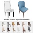 thumbnail image 4 of Chair Covers for Dining Room Chair Covers Set of 2 Stretch Spandex Kitchen Chair Protector Slipcover Removable Washable Dining Chair Covers for Home, Party, Ceremony, 4 of 5