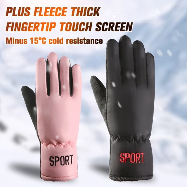 1Pair New Thermal Soft Warm Winter Gloves Touchscreen Waterproof Hiking Skiing Fishing Cycling Snowboard Non-slip GlovesA17 He Qiyong unisex