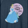 thumbnail image 3 of Disney Princess - Late For My Ball - Women's Lightweight French Terry Long Sleeve Shirt, 3 of 5