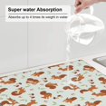 thumbnail image 3 of Goofa Dish Drying Mat Super Absorbent Drying Mat Large Dish Drying Mats for Kitchen Counter Easy Clean Dish Mat Kitchen Drying Mat 16" x 18" ( Squirrel Playing ), 3 of 6