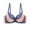 Blue, variant on Womens Summer Plus Size Bra,Women's Lace With Solid Color Sexy Double Breasted Push Up Bra