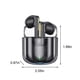 thumbnail image 3 of Auriculares Bluetooth, Auriculares inalámbricos, Auriculares Bluetooth Mini transparentes True Wireless Competition 5.2 Reducción de ruido Space Capsule Cool Game Headset Negro, 3 of 6