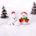 thumbnail image 3 of Anmail Miniaturas Navidad Muñeco de Nieve Figuras Santa Clau Adornos Decoración Hogar 2023 Año Nuevo Regalo de Navidad Oso DIY Bola de Cristal, 3 of 4