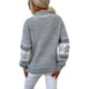 thumbnail image 4 of Suéter de punto con estampado de leopardo informal para mujer, jersey de manga larga con cuello redondo, talla XL, 4 of 5