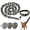 Silver, variant on Chain Leash, Lightweight Giant Iron Paw Dog Chain for Small Dog, Funny Fake Chains Dog Leash, Plastic Imitating Irons Chains Looks Strong and Heavy for Photo Props