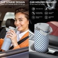thumbnail image 5 of Modern 30oz Handheld Travel Tumbler with Handle – Double Wall Stainless Steel Insulated Cup, Flip Straw Lid, Leak-Proof & BPA-Free for Hot and Cold Drinks – Durable Coffee & Juice Mug White, 5 of 7