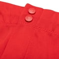 thumbnail image 4 of Fireball Low-Rise Fastpitch Softball Pants, Girls' Large, Scarlet, 4 of 5