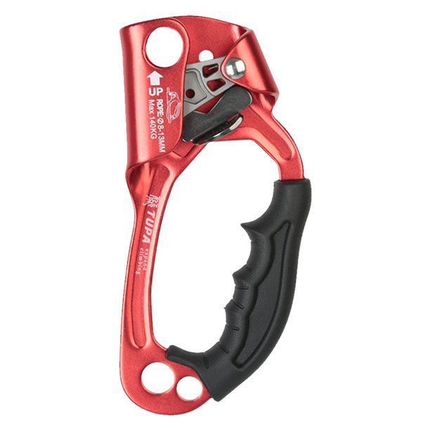 Equipador de equipo de rappel de rappel de la mano de la mano al aire libre (rojo)