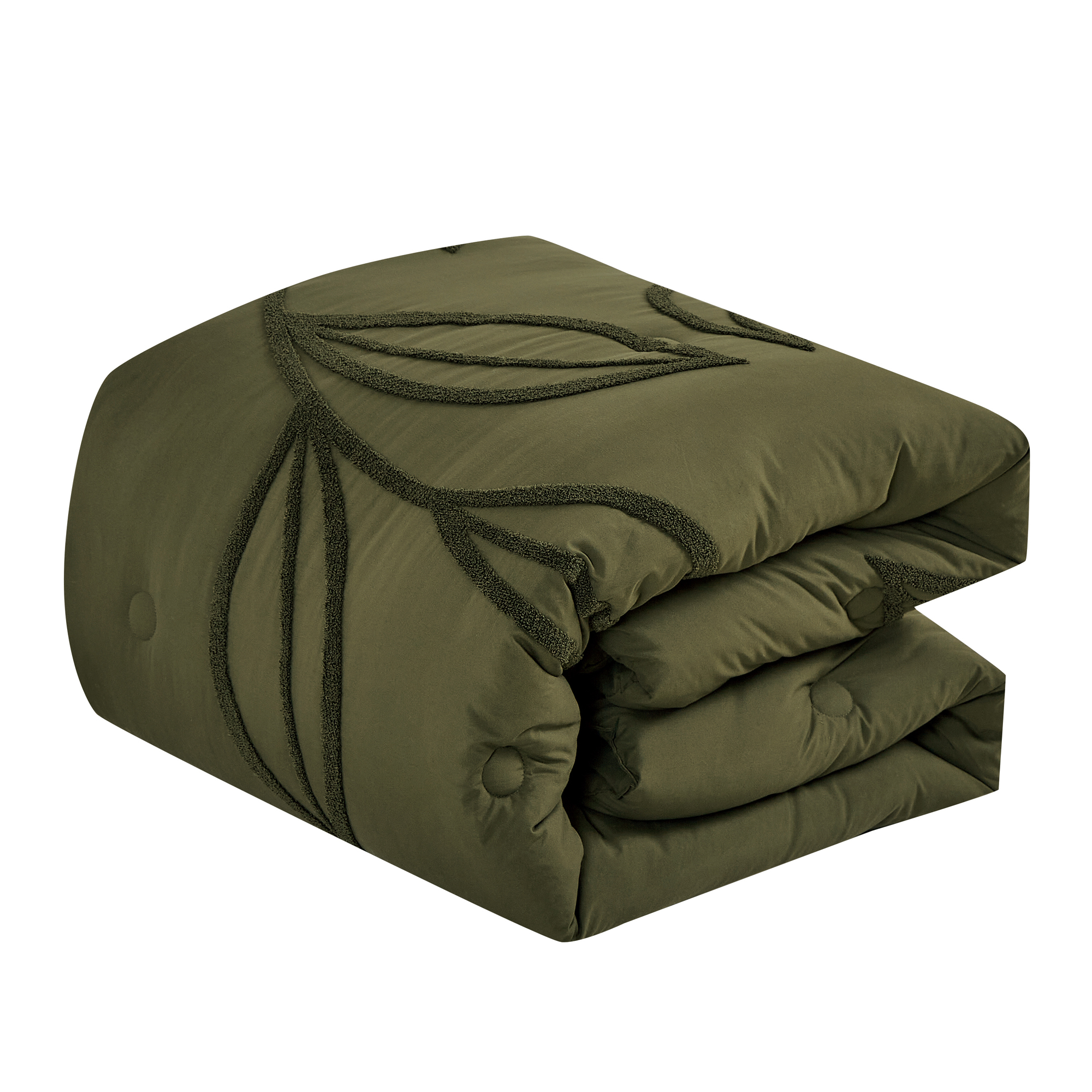 EvJK 5-Piece Comforter Set – Soft & Cozy Cozy Tufting Comforter with Coordinated Shams and Decorative Pillows, Queen