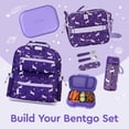 thumbnail image 3 of Bentgo Chill Kids Leak-Proof Lunch Box - 4-Compartment Bento Box with Built-In Ice Pack, 3.3 Cup Capacity, BPA-Free, Microwave & Dishwasher Safe, Ideal Size for Ages 3 to 7 (Purple), 3 of 10