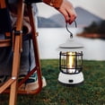 thumbnail image 3 of Lanterne de Camping USB Rechargeable LED Lumière de Camping Portable Étanche Lumières de Tente Réglables Rétro Lanterne de Camping pour Randonnée Pêche Jardin Cour Noir, 3 of 11