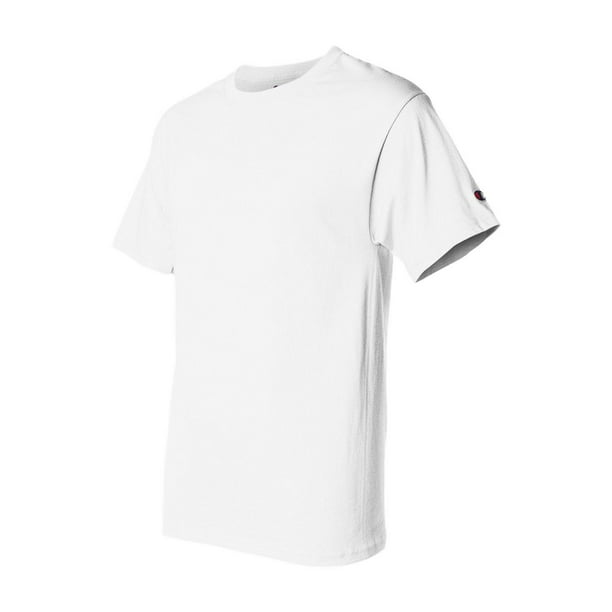 Skat indad forstyrrelse Champion 6.1 oz. Short-Sleeve T-Shirt (T525C) White, L - Walmart.com